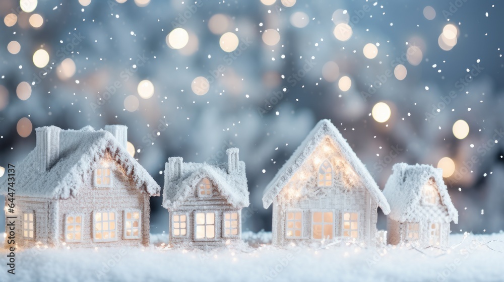 Winter cozy background