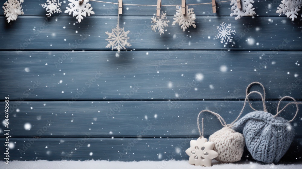 Winter cozy background