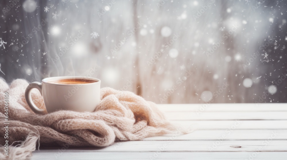 Winter cozy background