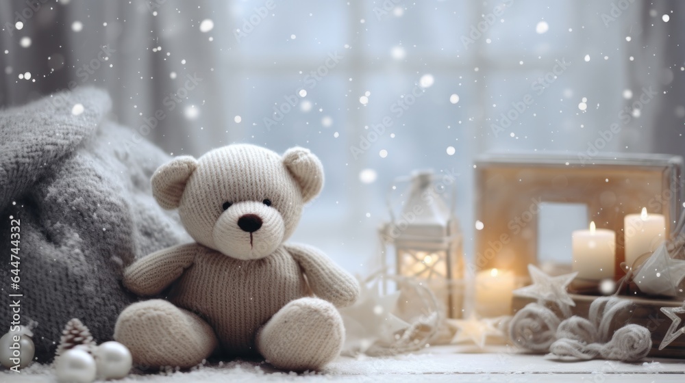 Winter cozy background