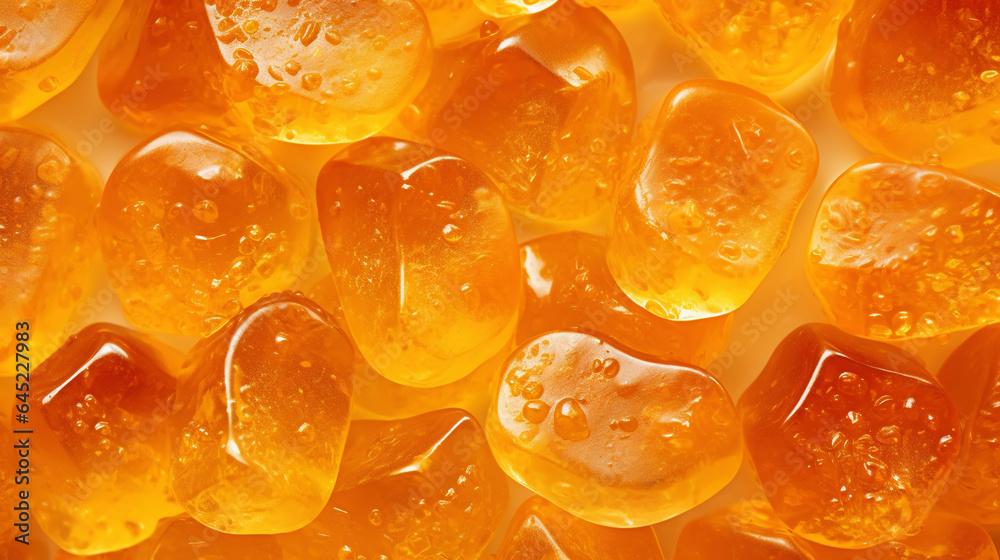 Sugary marmalade candies background. Sweet and tasty backdrop. Generative AI