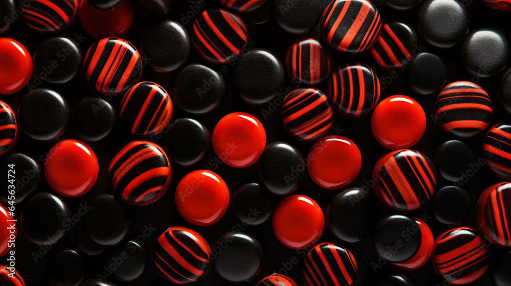 Licorice candies mix background. Sweet tasty backdrop. Generative AI