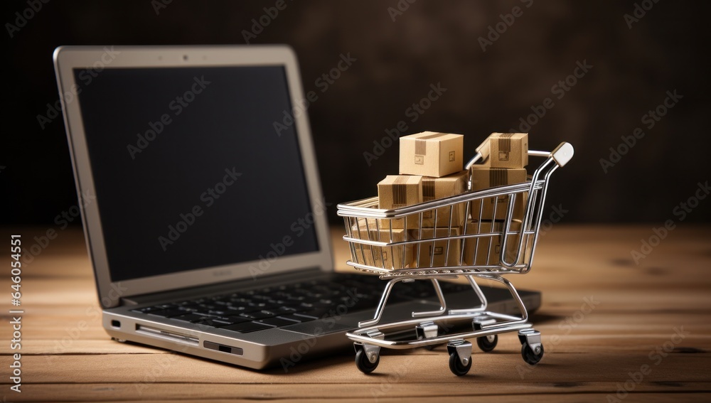 Online shopping concept