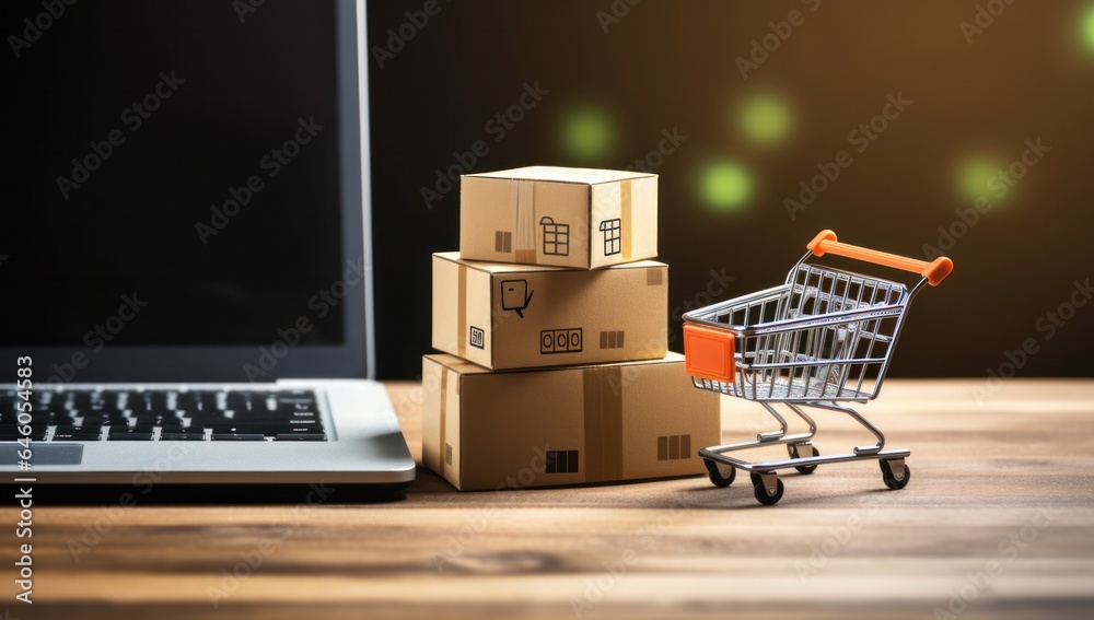 Online shopping concept