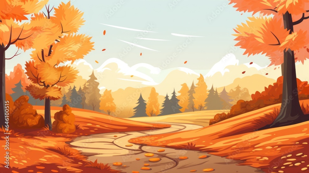 Natural autumn background