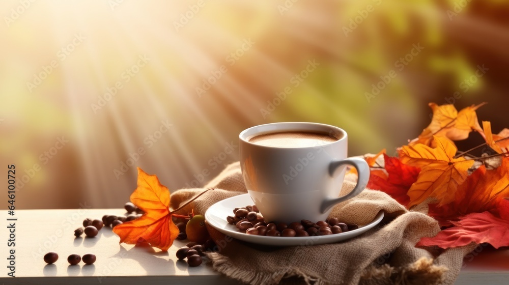 Autumn morning background