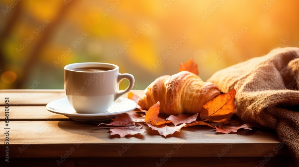 Autumn morning background