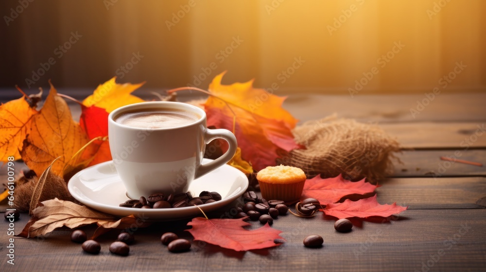 Autumn morning background