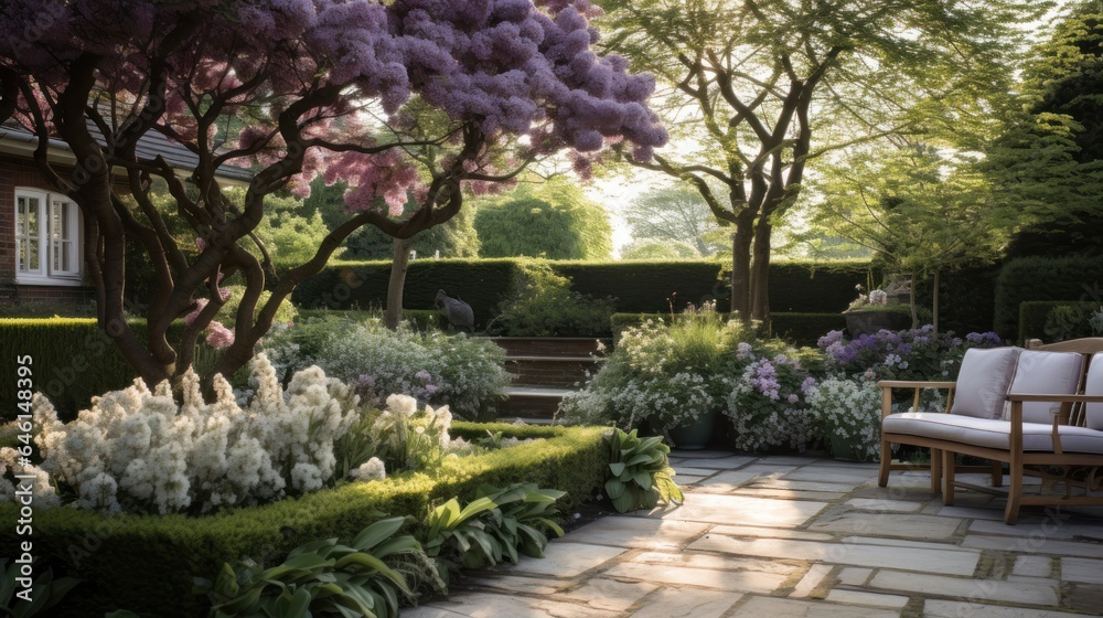 Classic english garden design