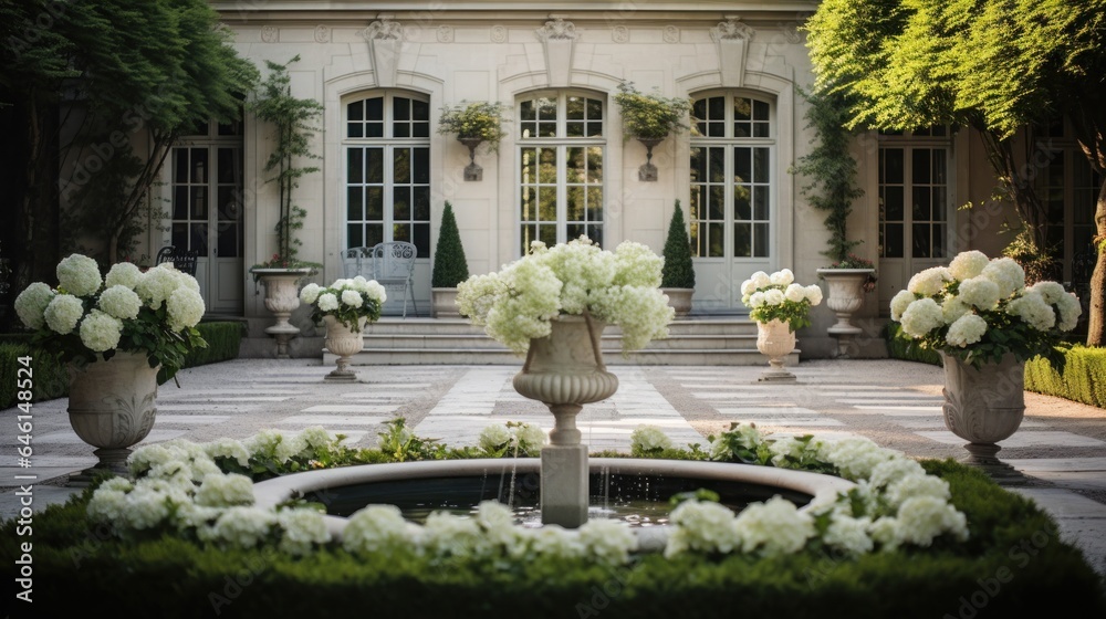 Classic french garden design