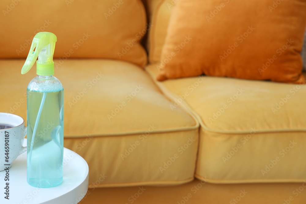 Air freshener on table in living room