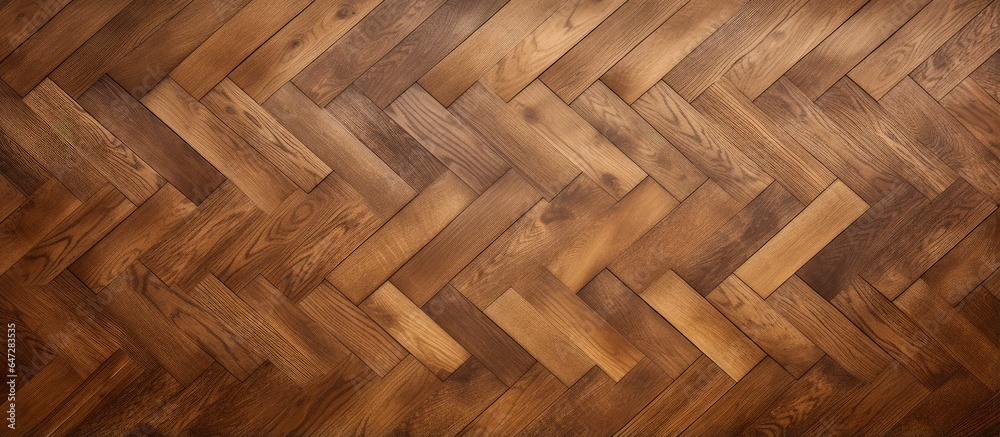 Brown oak parquet new