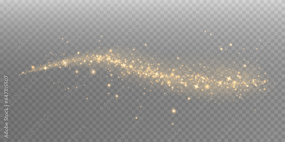 golden dust light png. Bokeh light lights effect background. Christmas glowing dust background Chris