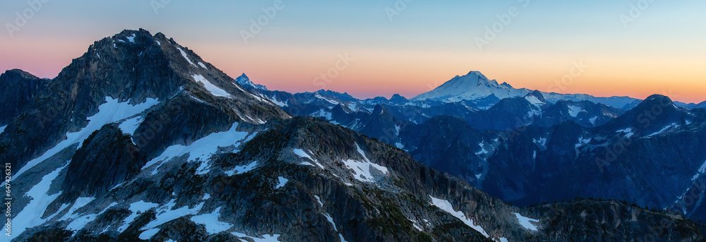 Canadian Rocky Mountain Landscape. Nature Background Panorama. Sunny Day