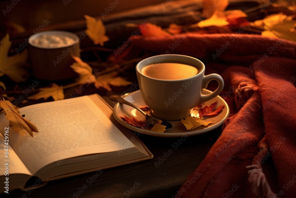 Autumn cozy background