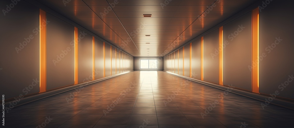 Blurred building hallway as abstract background