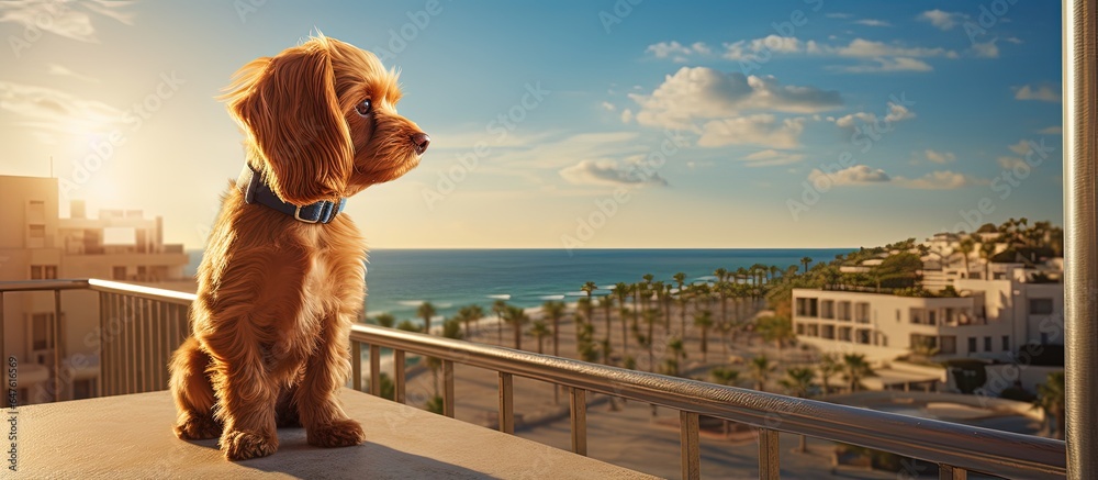 Balcony is where dog finds joy in the sight