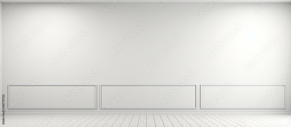 Minimal concept with a clean white room wall Template for product presentation with text space ing