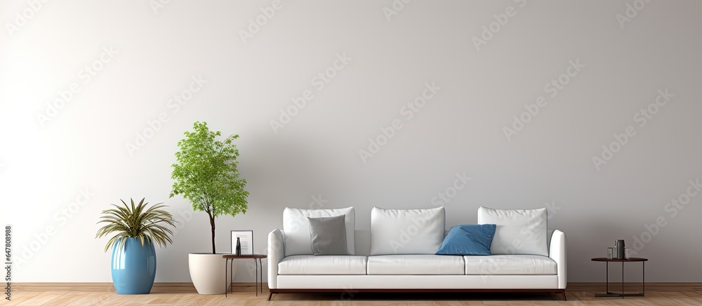 Minimalist living room corner representation