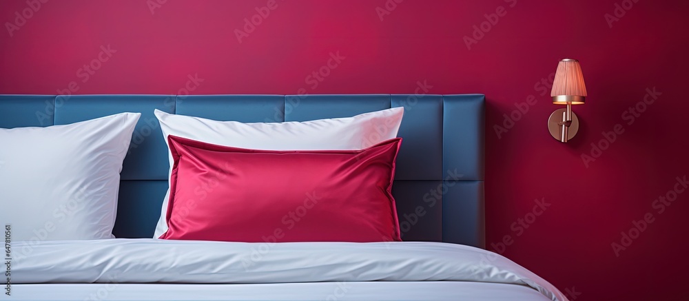 Hotel pillow and bed