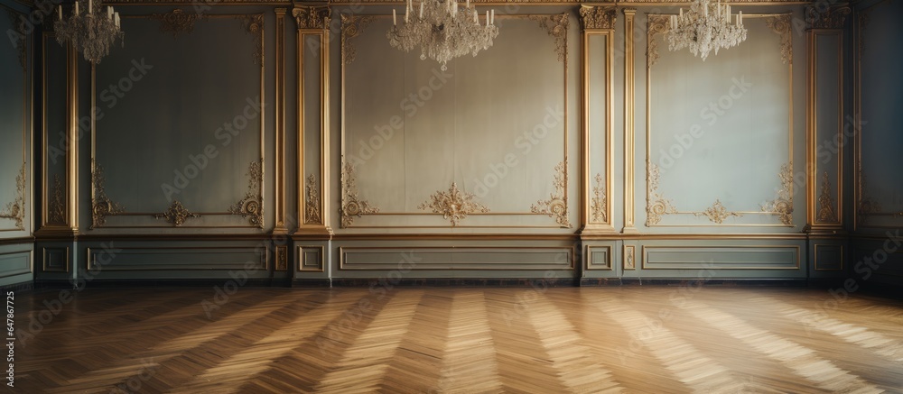 Empty interior of a historic European house