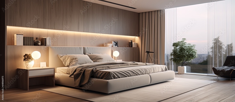 Stylish design for home and hotel bedroom