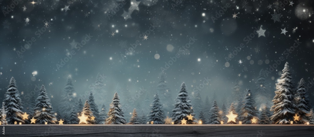 Space for copy on a holiday background during Christmas and New Year