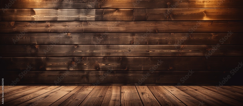 Wooden surface and backdrop made of wood