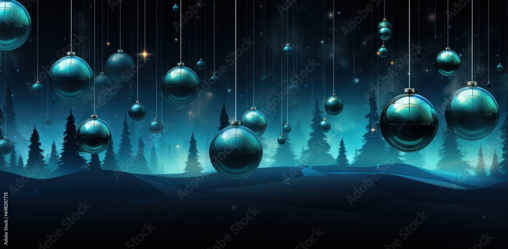 Holiday background with Christmas ball