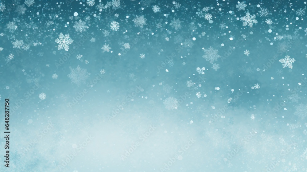 Blue snowy background