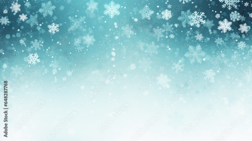 Blue snowy background