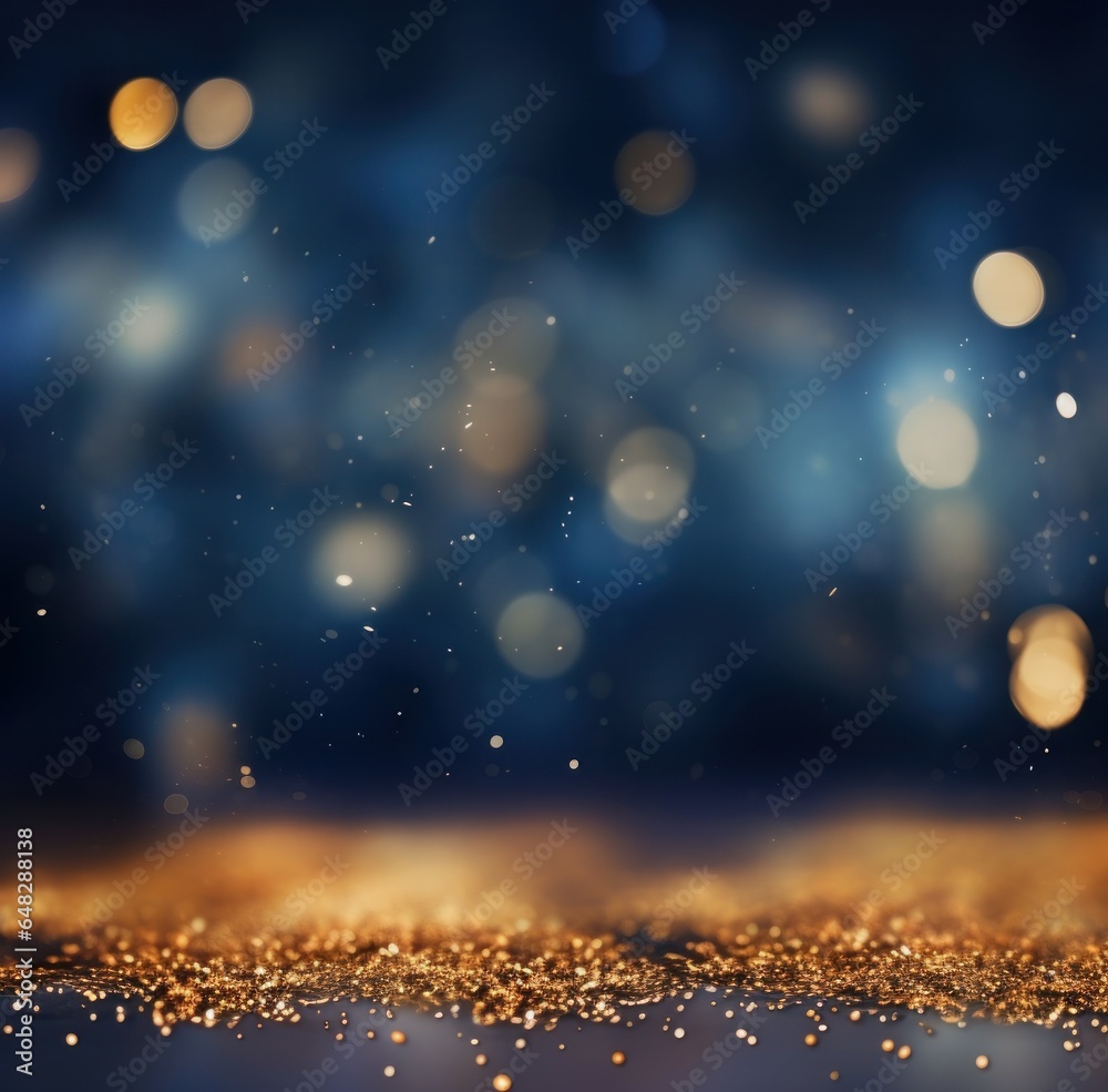 Golden glitter bokeh background