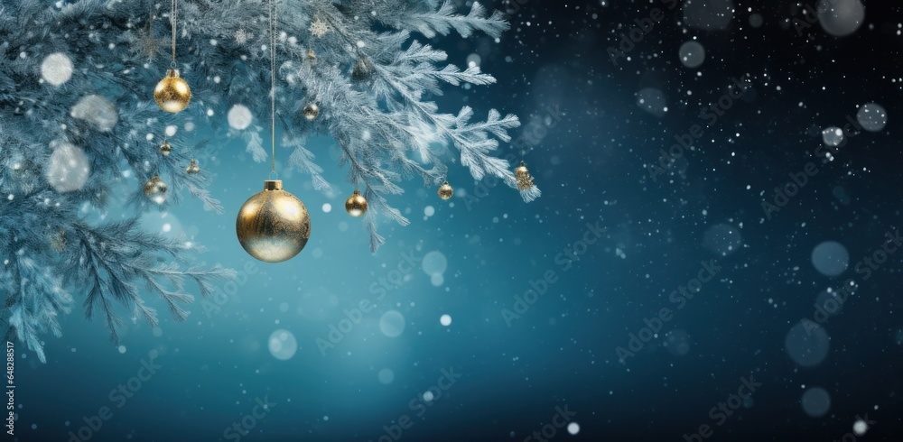 Holiday background with Christmas ball