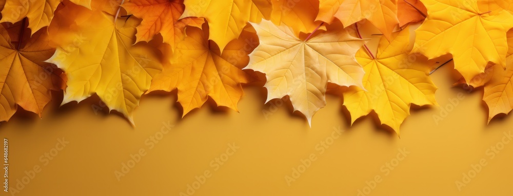 Abstract background with autumn leaves