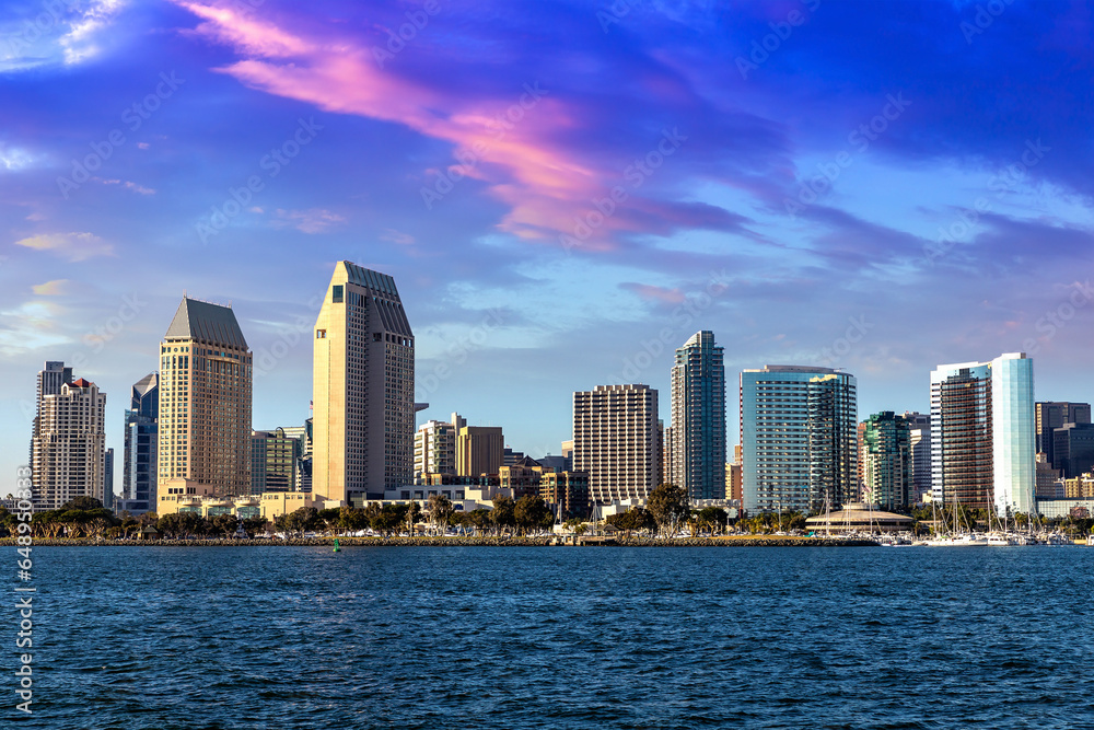 San Diego Bay in marina district