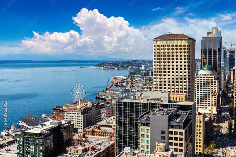 Aerial view of Seattle, USA