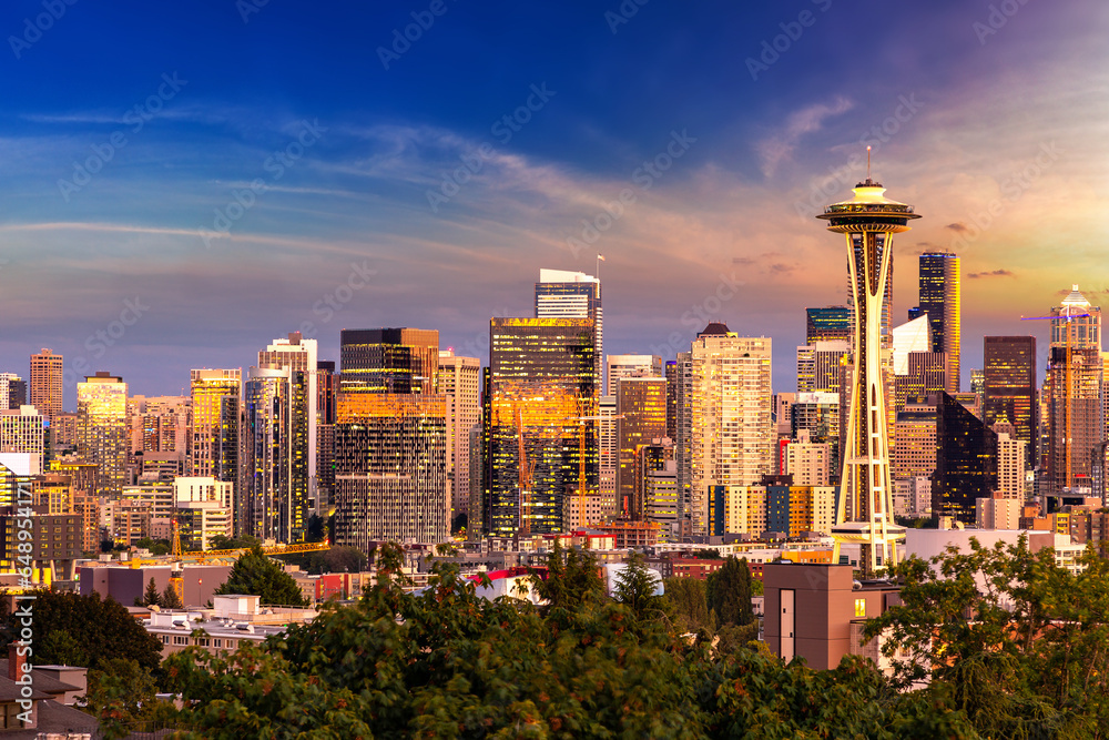 Seattle cityscape and Space Needle