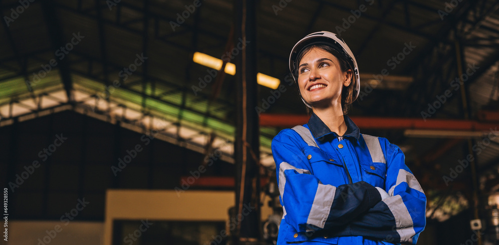 A young production engineer is helping adjust and maintain machinery in a factory. Male technician checking control of industrial technology tools Professional repair man working in industrial factory