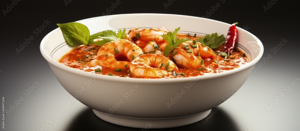 Thai style spicy seafood dip