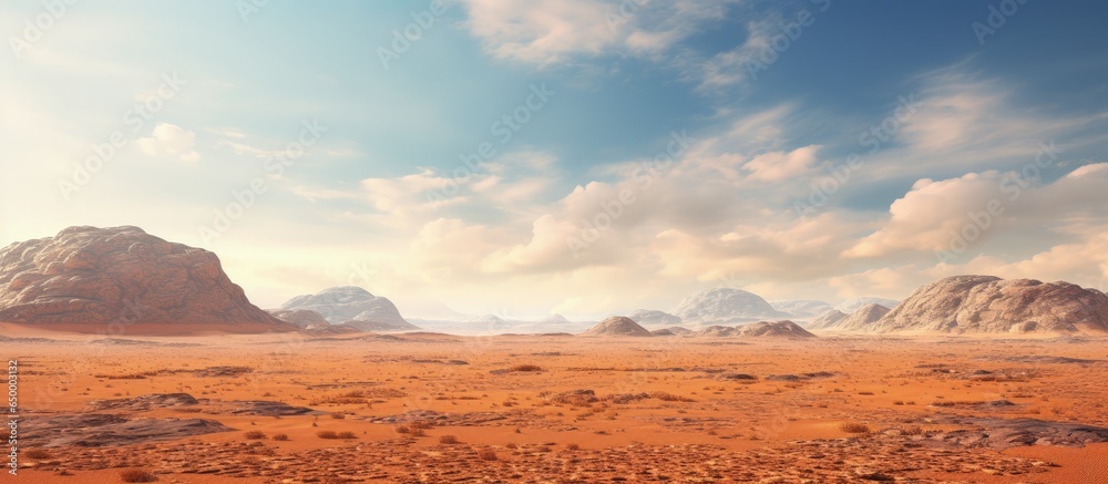 Martian landscape backdrop