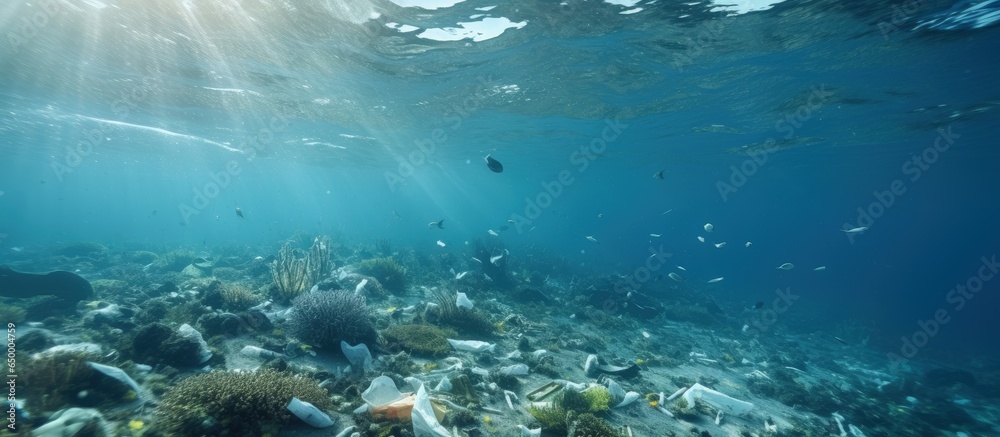 Plenty of plastic waste on the Mediterranean seabed