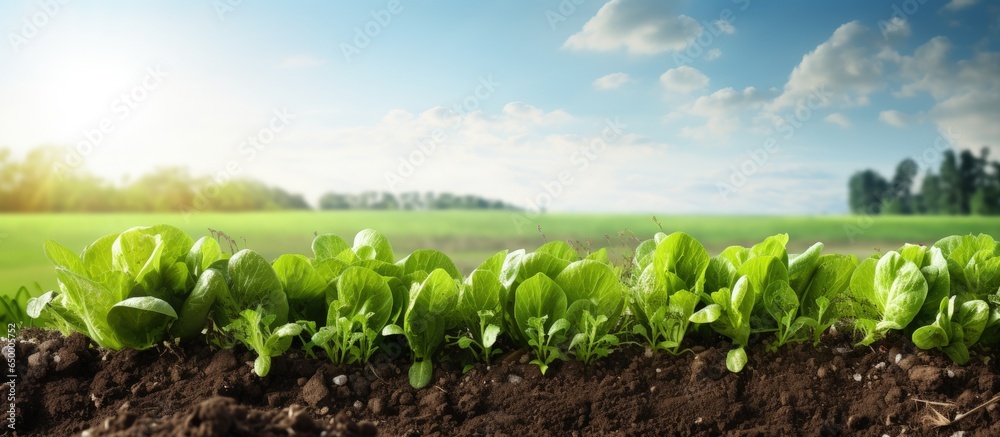 Organic crops cultivated on Ukrainian farm Celebrating Earth Day and sustainable food