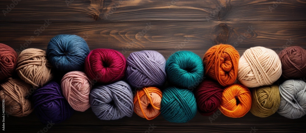 Knitting with natural colored yarn is a soothing hobby for reducing stress in cold weather