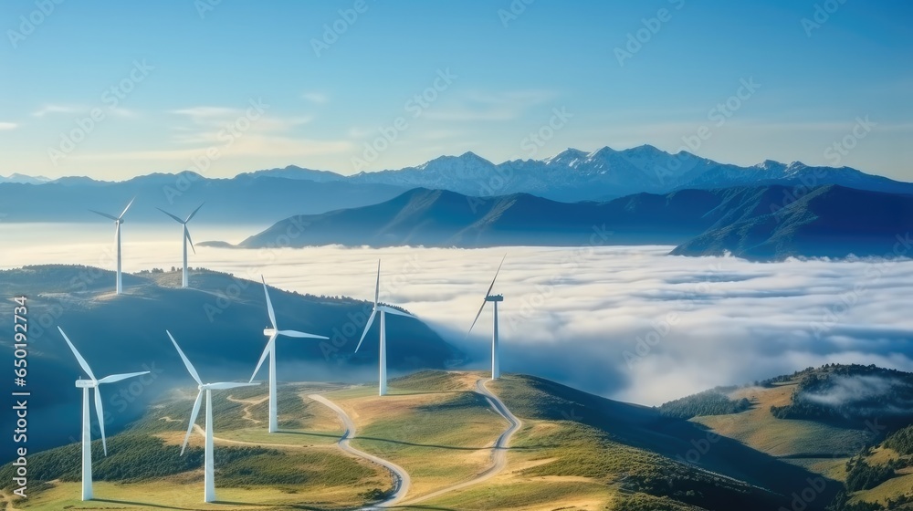 Wind power in the mountains,