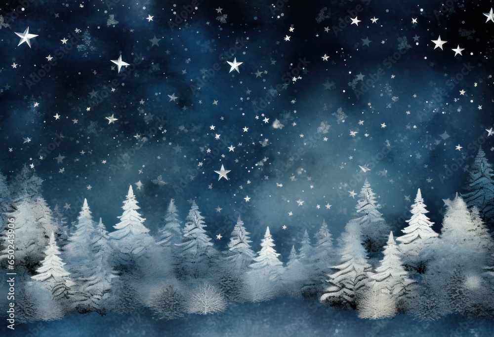 Blue winter background