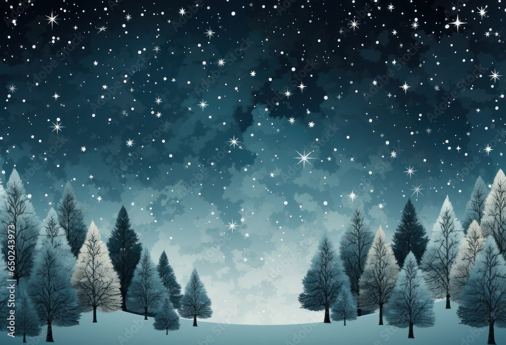 Blue winter background