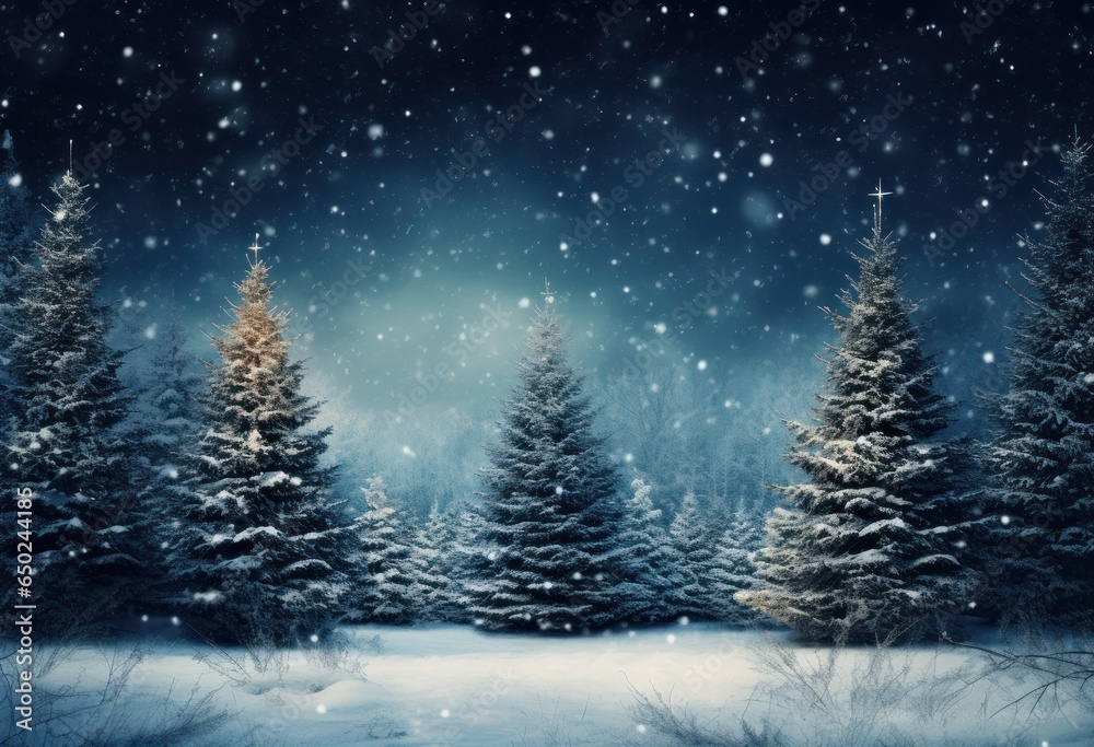 Blue winter background