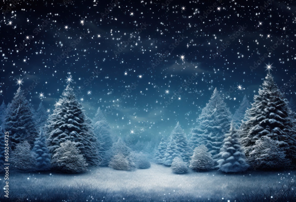 Blue winter background