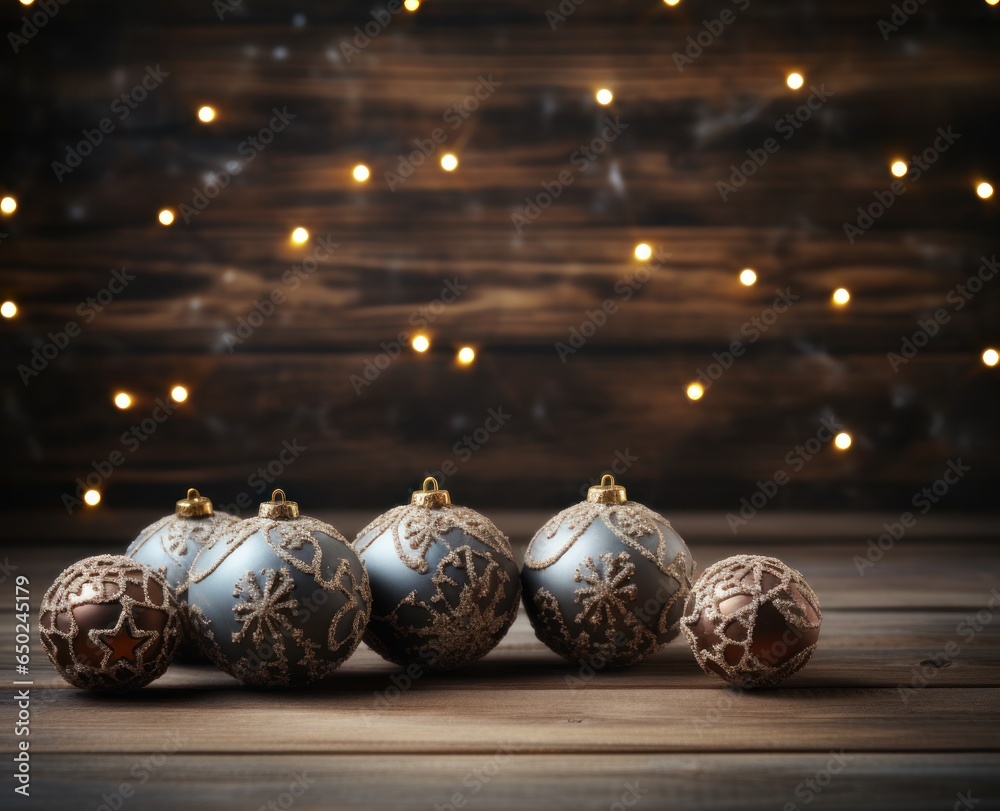 Wooden Christmas background