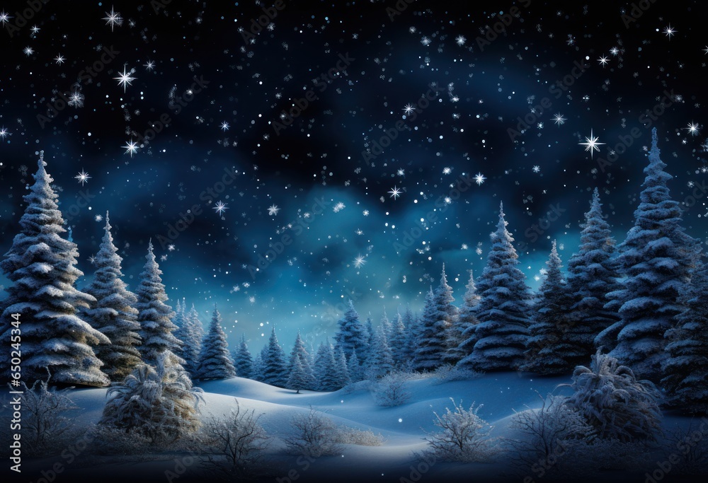 Blue winter background